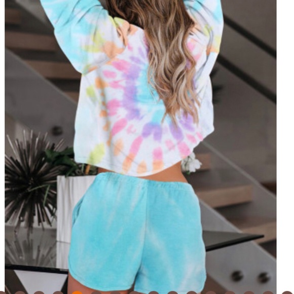 Loungewear Short Set Tie Dye - Picture 7 of 16